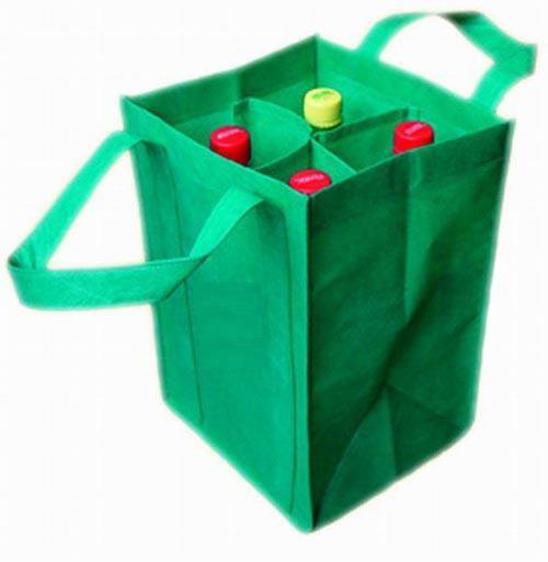 Sac à bouteilles en PP non-tissé personnalisé (4 bouteilles) image