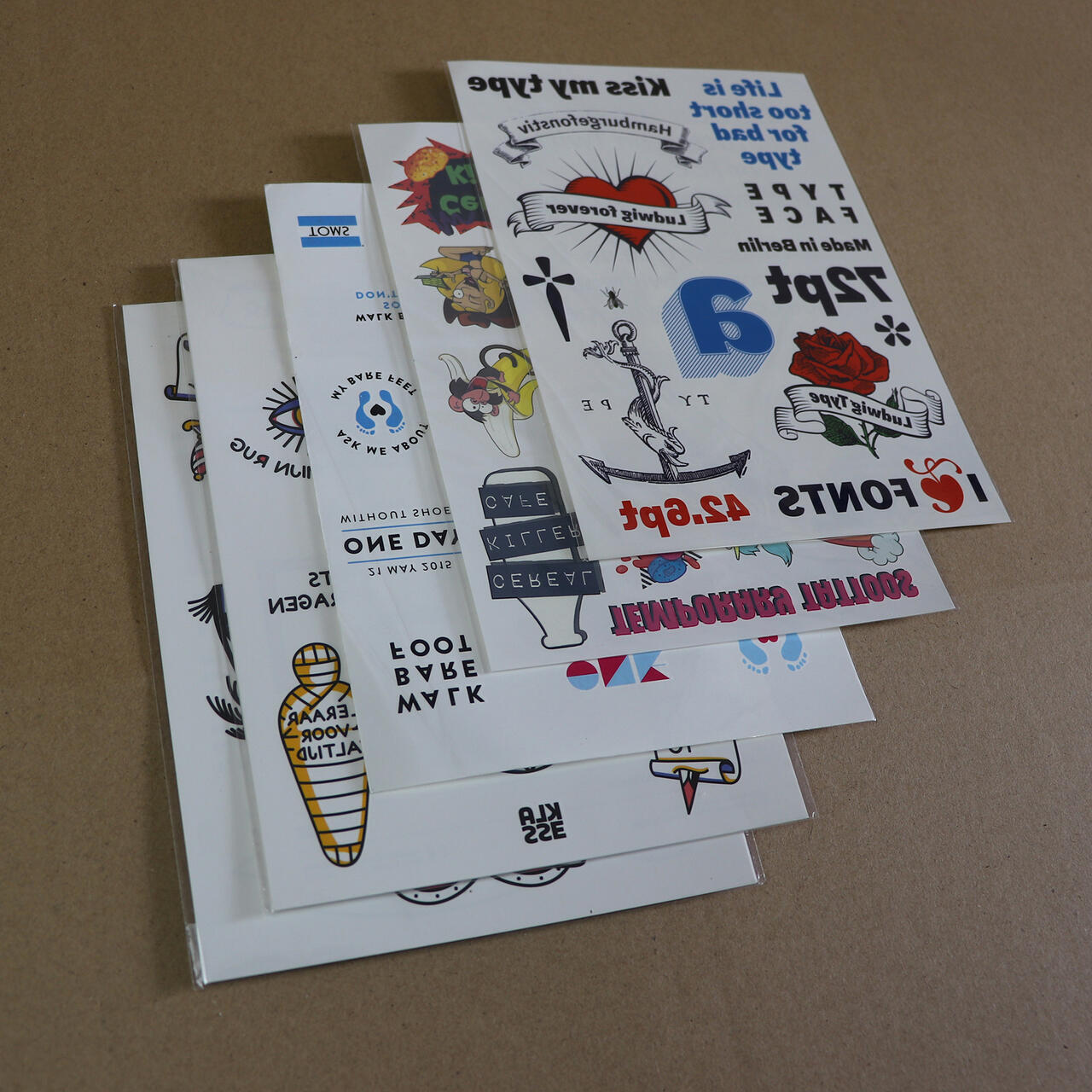 Temporary transfer tattoo 210x148mm image