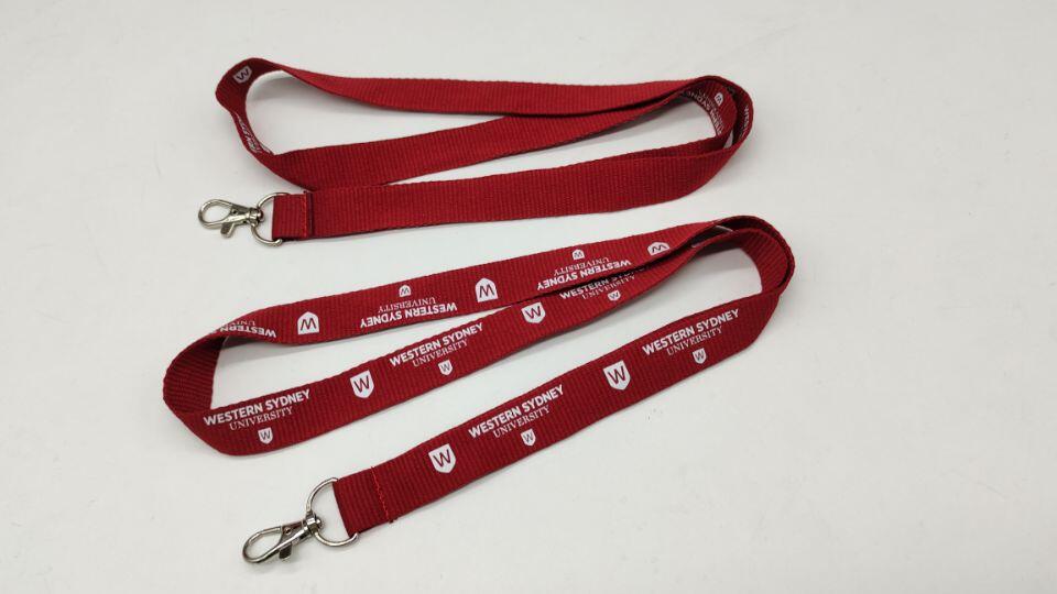 Einfaches, mit Siebdruck bedrucktes Schlüsselband, 2 cm breit, Bild