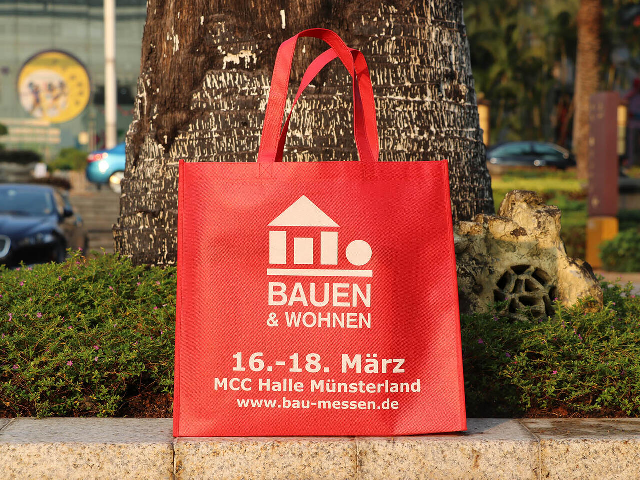 PP non-woven bag 42x38x10 cm custom printed with your artwork image
