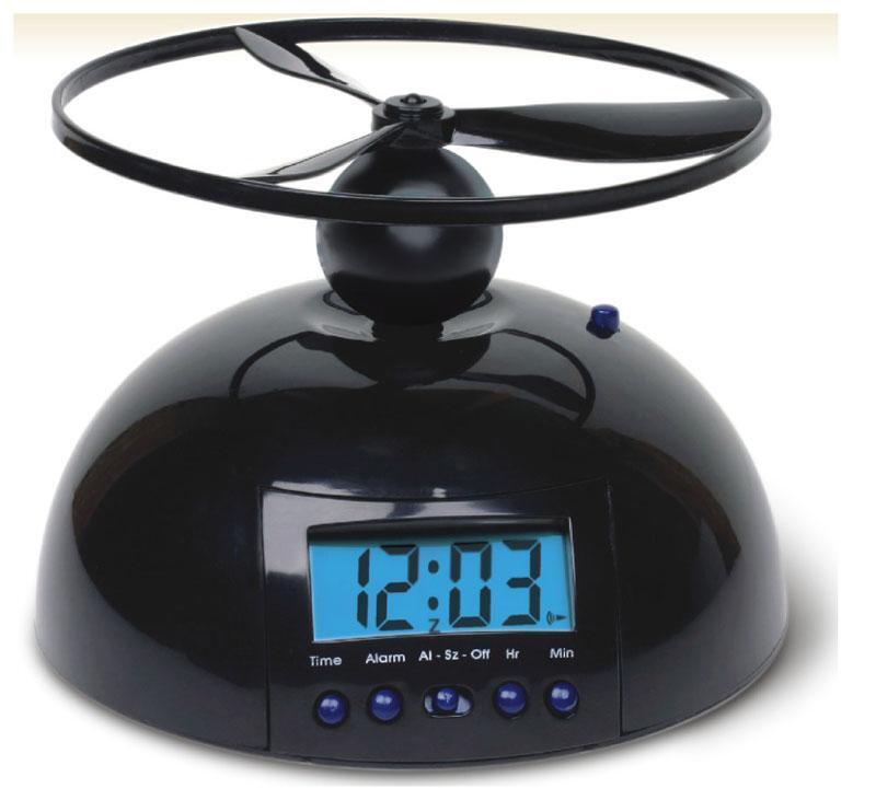 Custom branded flying alarm clock image