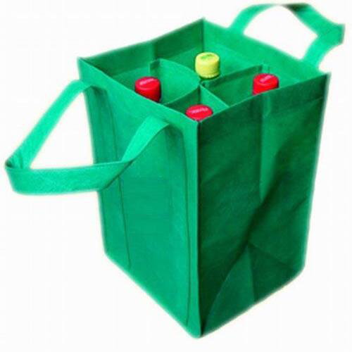 Sac à bouteilles en PP non-tissé personnalisé (4 bouteilles) image