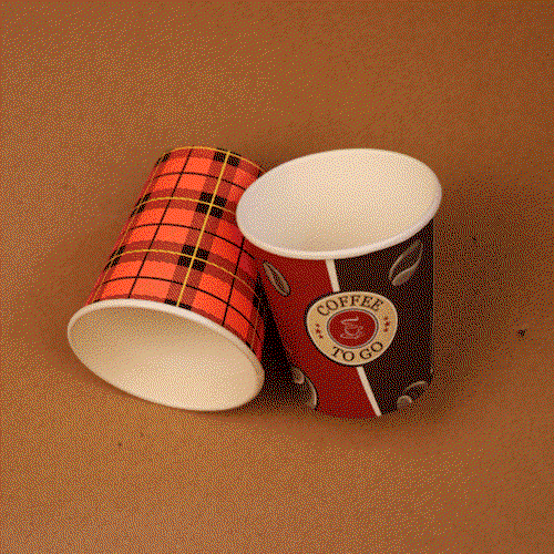 Paper cup 7 oz custom print and single wall Pappbecher 200ml image