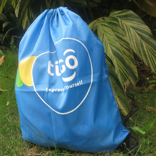 Sac de sport polyester avec cordon 47x38cm - Impression personnalisée image
